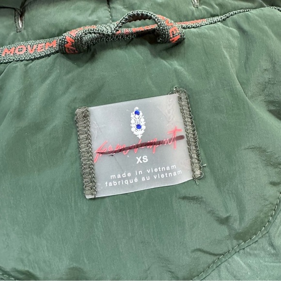 NWT Free People FP Movement Outpost Bomber Jacket Puffer Coat Green - Picture 6 of 10